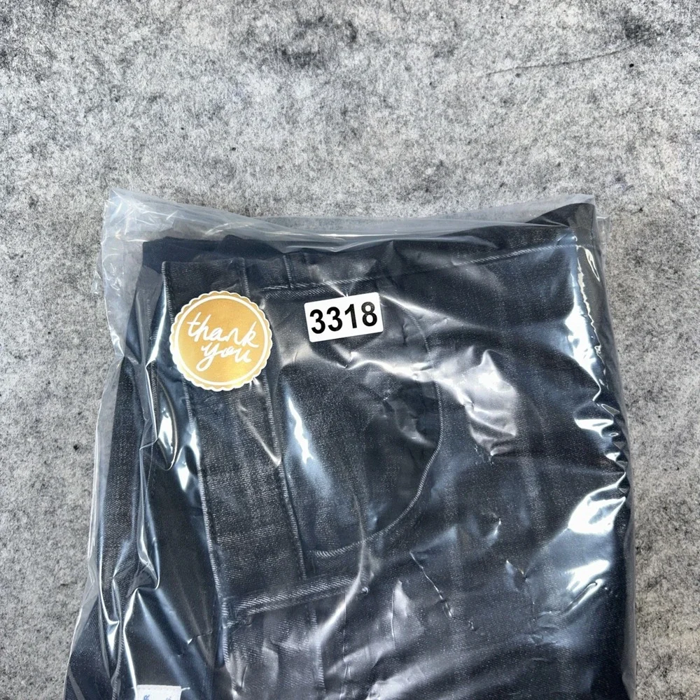Old Navy Athletic Taper Jeans Men's 44X34 Black Distressed Look Built-In‎ Flex